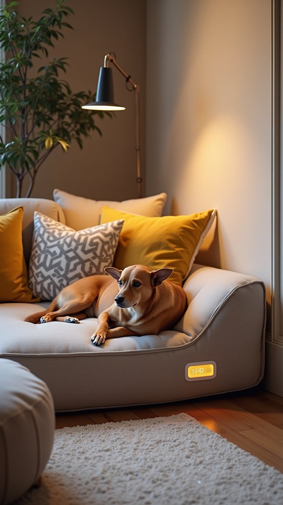 smart temperature adjusting dog beds