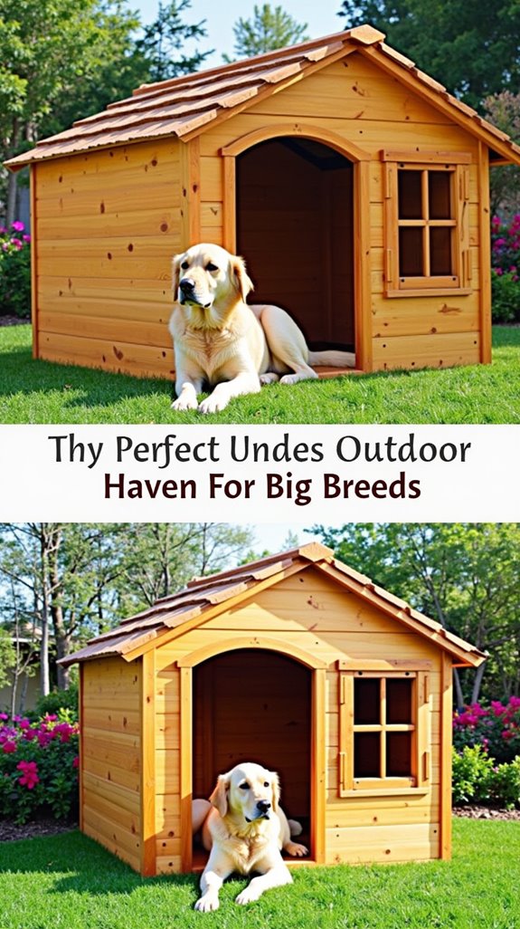 spacious ventilated dog houses