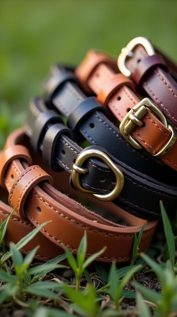 stylish comfortable leather collars