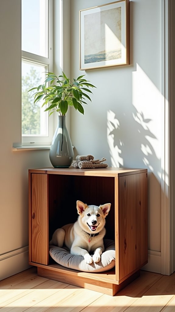 stylish hidden dog beds