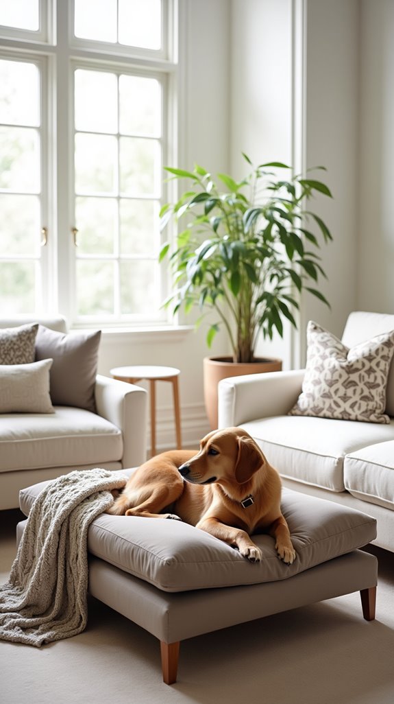 stylish multifunctional dog ottomans