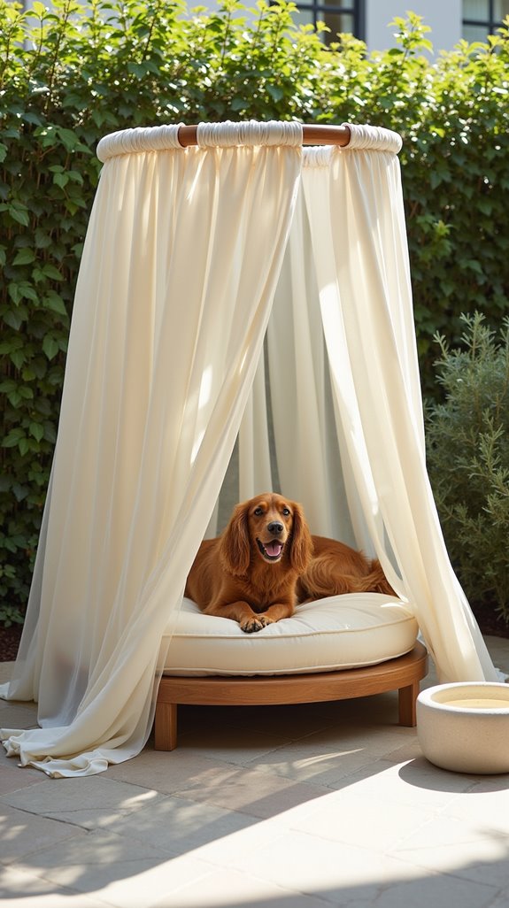 stylish outdoor canopy dog beds