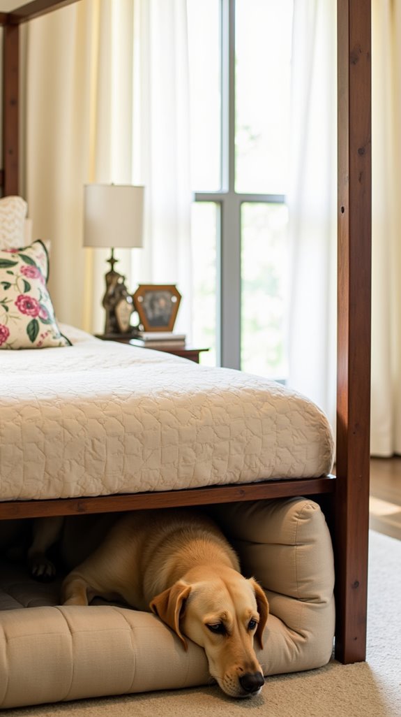 stylish under bed dog beds