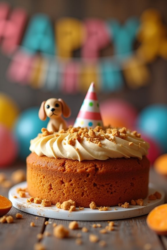 sweet potato puppy cake