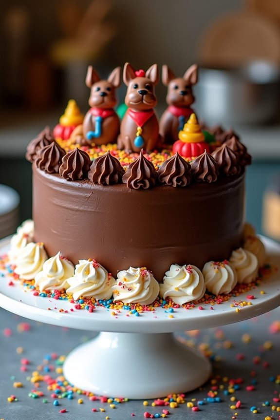 vanilla treat with sprinkles