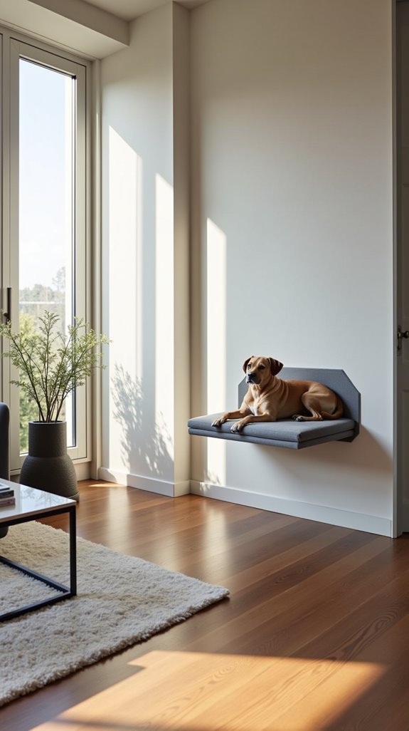 wall mounted dog bed benefits